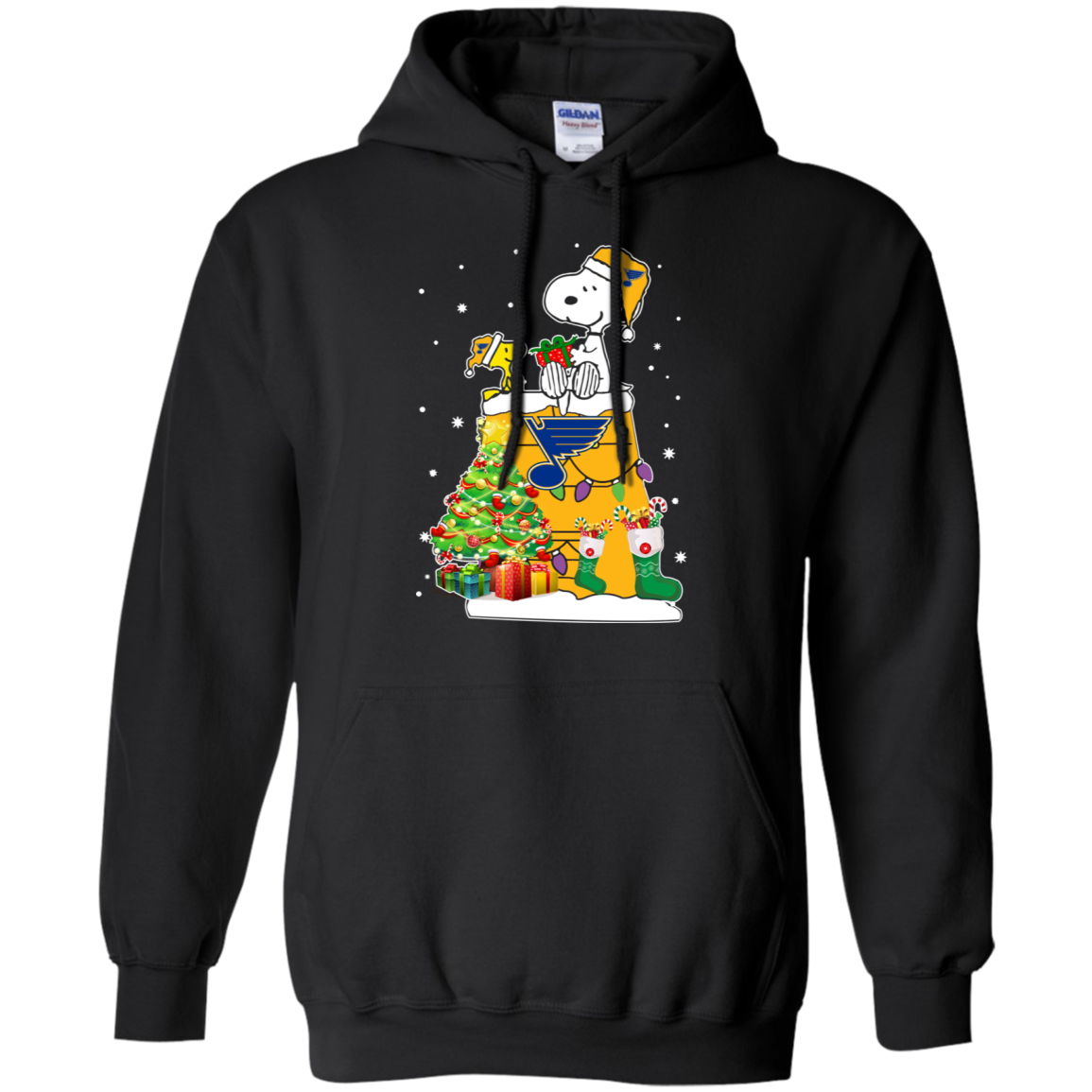 St. Louis Blues Snoopy & Woodstock Christmas Shirt 