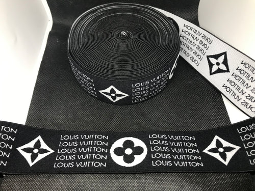 NEW RELEASE 10 Yard Roll 4.5cm Louis Vuitton LV Designer Elastic Band –