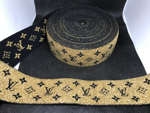 5/8, Louis Vuitton FOE, Custom Printed Elastic, Designer Name