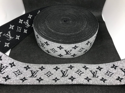 NEW RELEASE 10 Yard Roll 4.5cm Louis Vuitton LV Designer Elastic Band –