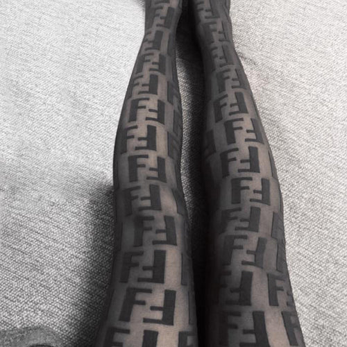 Inspired Black LV Stockings