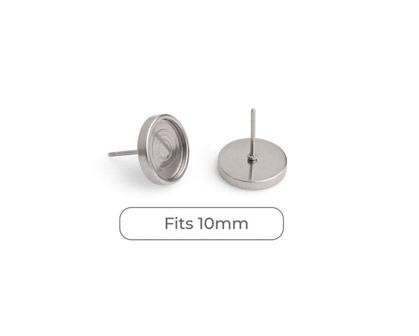 100pcs Stainless Steel Earring Backs, Tiny Ear Nuts, Metal Replacement Ear  Backs for Studs, Butterfly Stud Locks, Post Backs