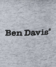 ≪予約商品/9月上旬お届け商品≫【BEN DAVIS(ベンデイビス)】BIG HALF ZIP SWEAT / ビッグ ハーフジップ スウェット グレー