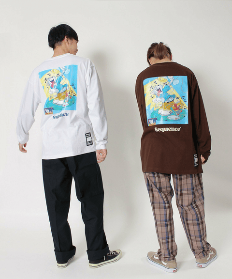 Sequence Tom And Jerry Vintage Art L S Tee トムとジェリー ビンテージ アート ロンt Naval Online Store