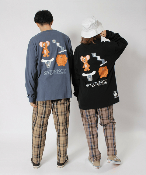 Sequence Tom And Jerry トムとジェリー ファニー アート ロンt 長袖tシャツ B One Soul Naval Online Store