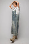 Washed Denim Overalls-overalls-Easel-Small-Vintage-cmglovesyou