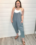 Washed Linen Cami Jumpsuit-Jumpsuit-Easel-Small-Denim Blue-cmglovesyou