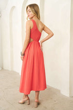 One Shoulder Cutout Maxi Dress-dress-Davi & Dani-Small-Ibiza Green-cmglovesyou