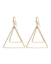 Double Layered Triangle Earrings-Earrings-What's Hot Jewelry-Gold-cmglovesyou