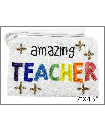 Teacher Seed Bead Wallet-wallet-What's Hot Jewelry-cmglovesyou