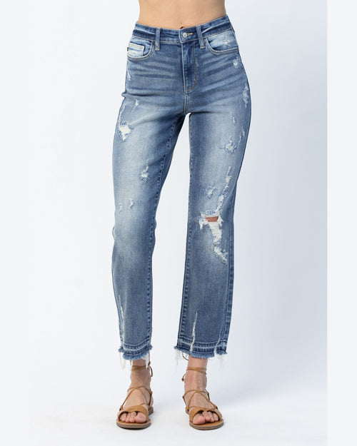 Release Hem High Waist Jeans-Pants-Judy Blue-0/24-cmglovesyou