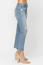 Tinted Wash and Destroyed Crop Jean-Jeans-Judy Blue-1 (25)-Med Wash-cmglovesyou