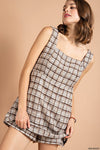 Soft Tweed Dress-Tops-Kori America-Tan Multi-Small-cmglovesyou