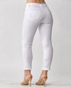 Distressed White Skinny Pants-bottoms-Risen Jeans-25-White-cmglovesyou