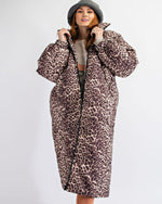 Oversize Maxi Padding Puffer Jacket-Cardigans-Easel-Small-Leopard-cmglovesyou
