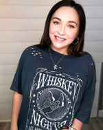 Whiskey Night T-Shirt-T-Shirt-Zutter-S/M-Slate-cmglovesyou