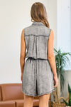 Button Down Romper-Jumpsuits & Rompers-Doe & Rae-Small-Black Denim-cmglovesyou