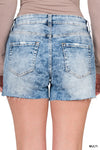 Distressed Cutoff Shorts-zenana-Small-cmglovesyou