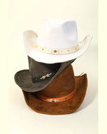 Studded Ribbon Cowboy Hat-Hats-Anarchy Street-Black-cmglovesyou