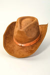 Studded Ribbon Cowboy Hat-Hats-Anarchy Street-Camel-cmglovesyou