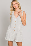 Sleeveless Ruffled Hem Striped Romper-Jumpsuits & Rompers-Allie Rose-Natural Black-Small-cmglovesyou