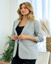 Cinched Sleeve Blazer-Jacket-Doe & Rae-Small-Nude Sand-cmglovesyou