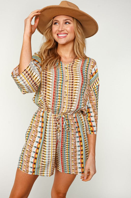 Bohemian Woven Romper-Jumpsuits & Rompers-Sugarfox-Small-cmglovesyou