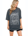 Whiskey Night T-Shirt-T-Shirt-Zutter-S/M-Slate-cmglovesyou