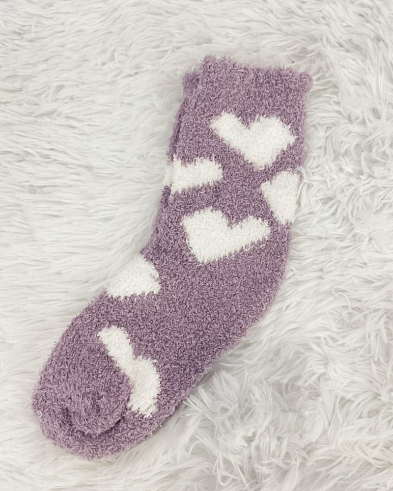 Heart Fuzzy Socks-Socks-Alibaba-Sage-cmglovesyou