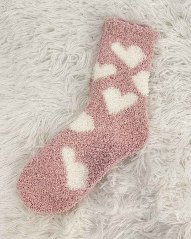 Heart Fuzzy Socks-Socks-Alibaba-Sage-cmglovesyou