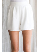Solid Smocked Waist Shorts-shorts-Jodifl-Small-Off White-cmglovesyou
