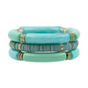 Bamboo Acrylic Stretch Bracelet Set-Bracelets-What's Hot Jewelry-Mint-cmglovesyou