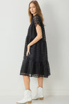 Grid Dress-Dresses-Entro-Small-Black-cmglovesyou