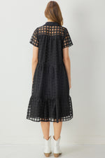 Grid Dress-Dresses-Entro-Small-Black-cmglovesyou