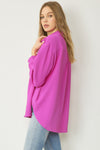 Long Sleeve Waffle Top-Shirts & Tops-Entro-Small-Orchid-cmglovesyou