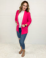 Fold Over Collar Blazer-Jacket-Jodifl-Small-Hot Pink-cmglovesyou