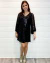 V-Neck Sequin Dress-Dresses-Vine & Love-S-Black-cmglovesyou