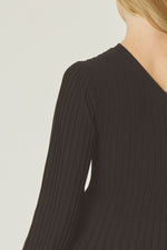 Ribbed One-Shoulder Dress-Dress-Entro-Black-Small-cmglovesyou