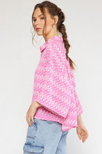 Geometric Top-Shirts & Tops-Entro-Small-Pink-cmglovesyou