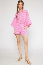 Geometric Top-Shirts & Tops-Entro-Small-Pink-cmglovesyou
