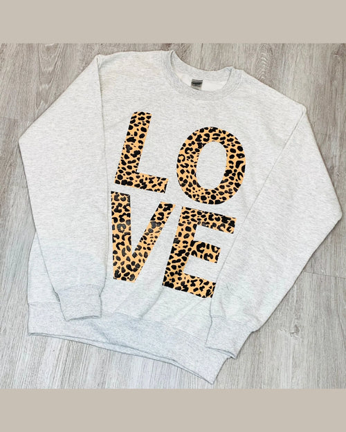 Leopard Love Sweatshirt-Shirts & Tops-cmglovesyou-Small-cmglovesyou