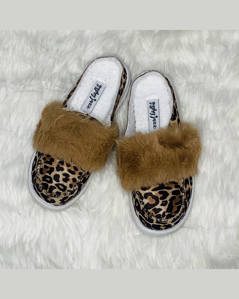 Kostuum garen Schat Tan Leopard Softie Slippers | Inspired Wings Fashion | Leopard Flats