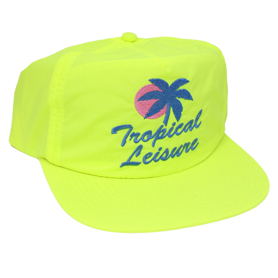 Tropical Leisure - Black Nylon Cap – Lobster Shanty