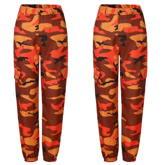 orange camo sweatpants