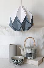 Load image into Gallery viewer, Origami Wall Lighting Fixture - Wooden Bracket With Bicolor Paper Pendant Light