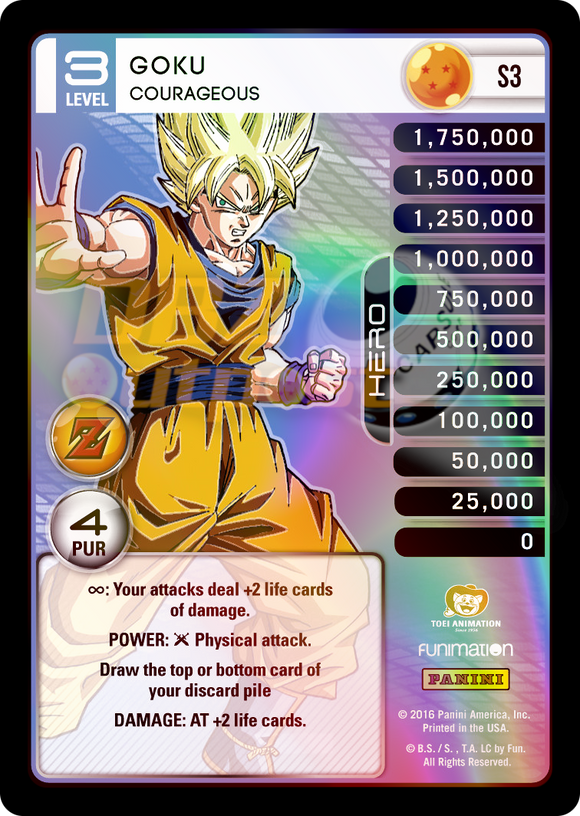 S3 Goku, Courageous Hi-Tech Rainbow Prizm