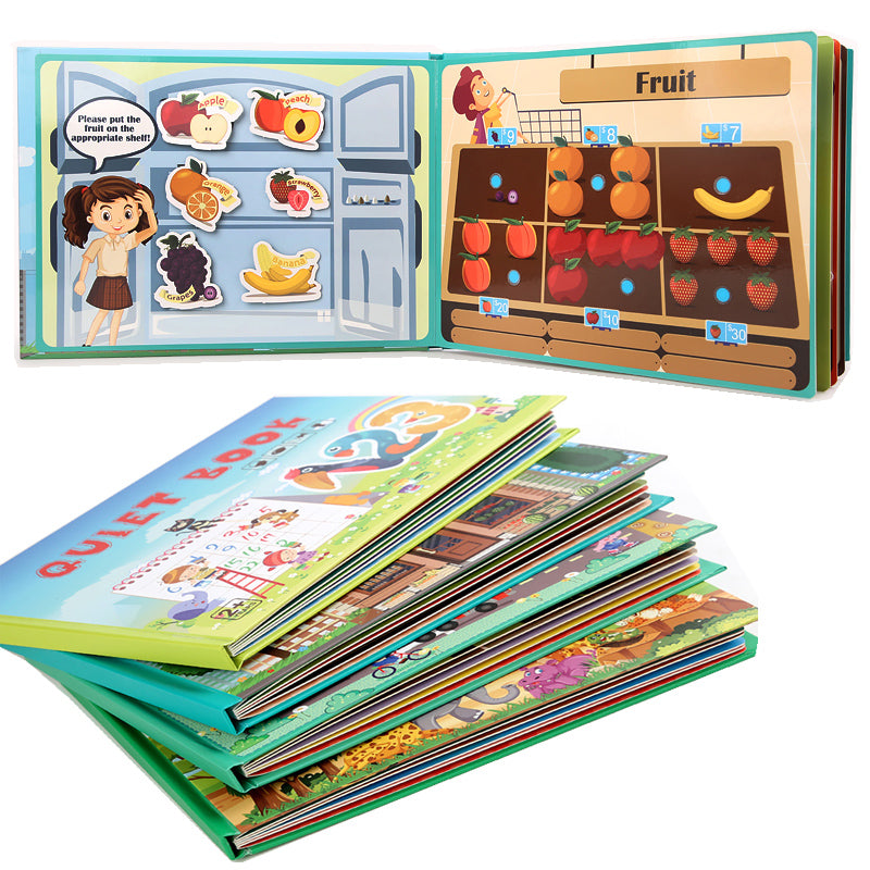 Bookessori Montessori Busy Book For Kids To Develop Learning Skills