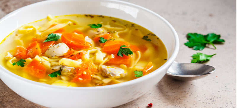 Bone Broth Protein Chicken Noodle Soup Recipe – Dr. Axe Store