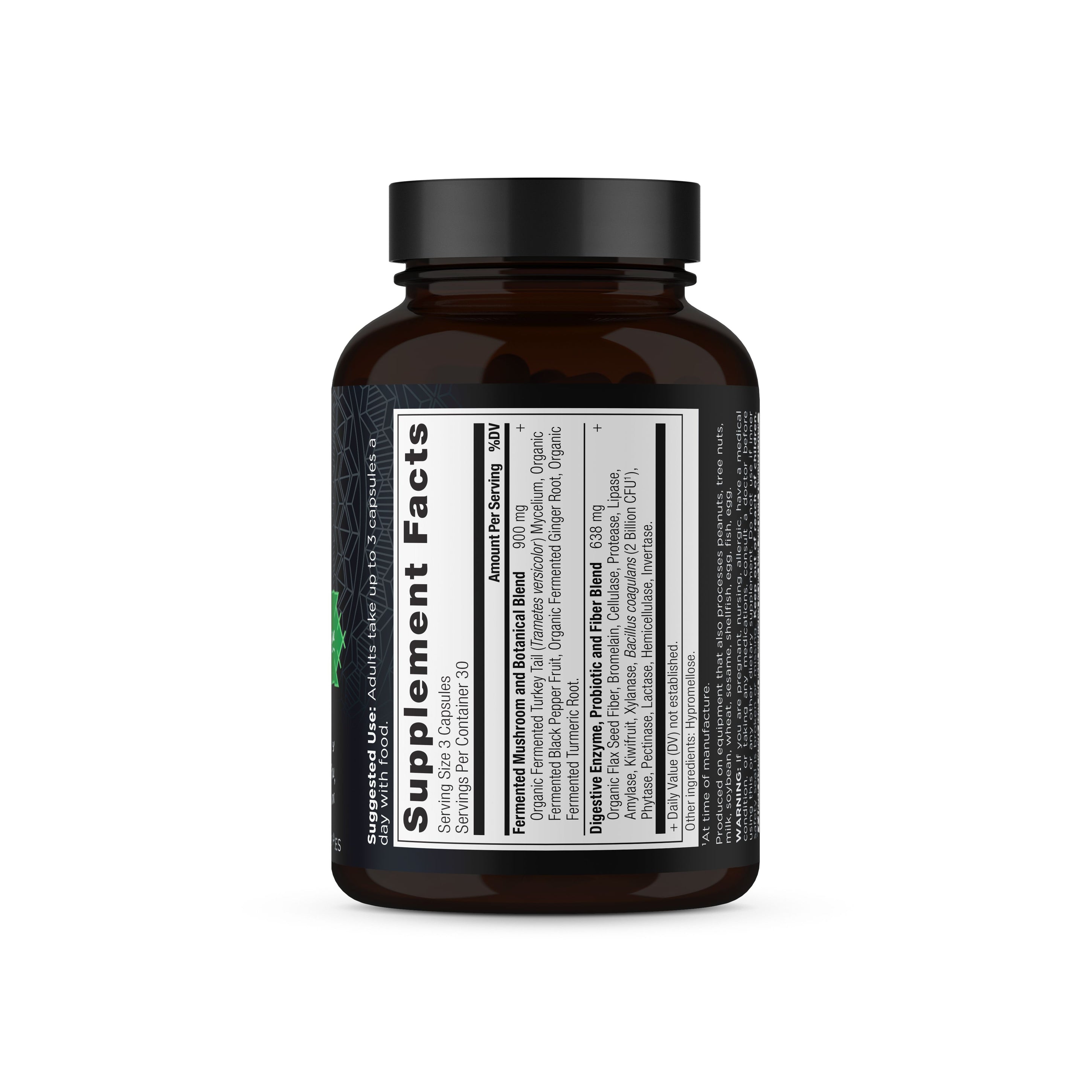 digestive enzymes back of bottle