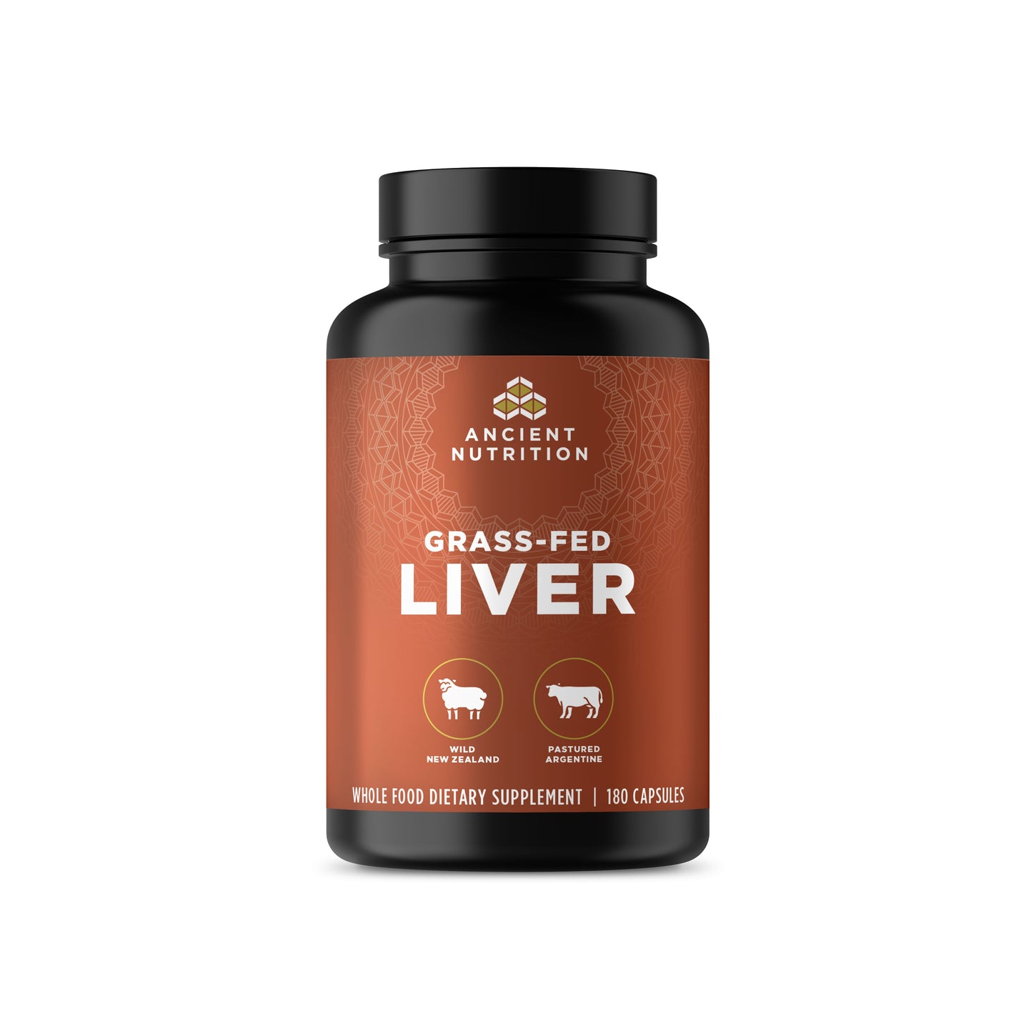 grass-fed liver capsules front of bottle